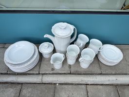 Arzberg Geschirrset, weiss, floral, Geschirrservice