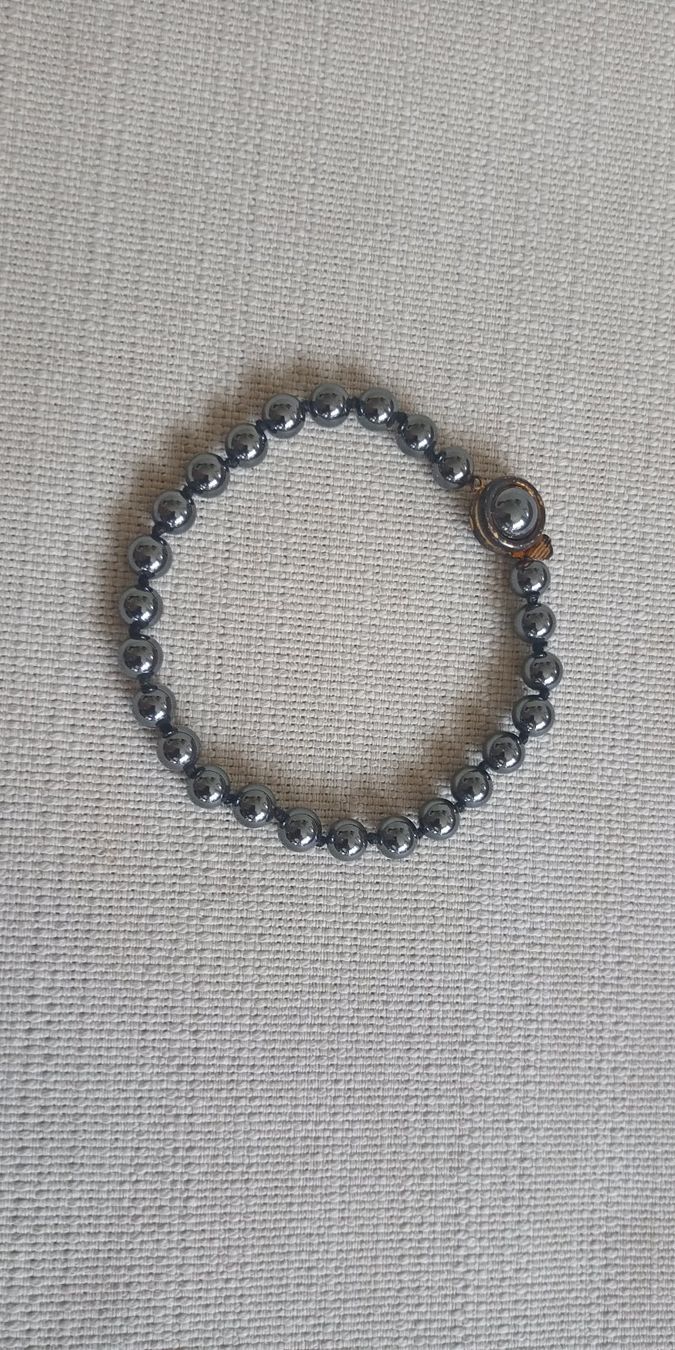 Bracciali & Braccialetti: Bracelet antique en pierres Hématite – Usato da Montreux venduto da Art_et_antiquites 1