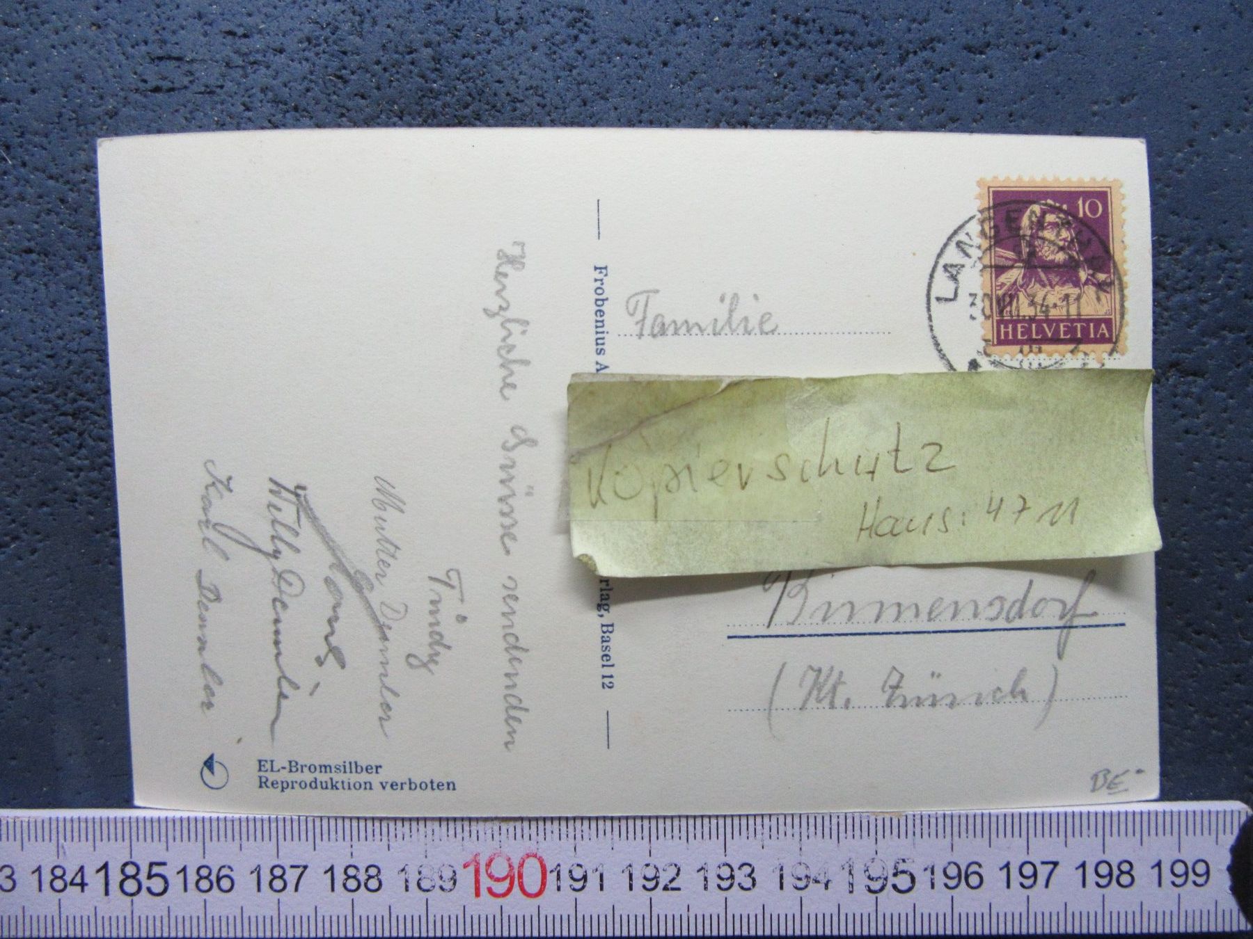 Ansichtskarten: LANGENTHAL SCHULHÄUSER 1934 AK BE – Gebraucht aus Ettingen von Hausi4711 1