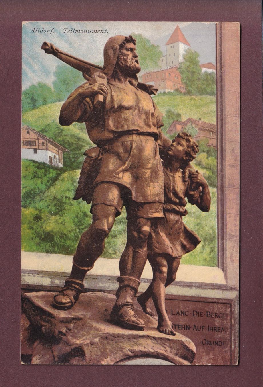 Cartoline postali: ALTDORF - Tellmonument – Usato da Pully venduto da nicecards