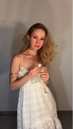 Robe bohème dentelle blanche