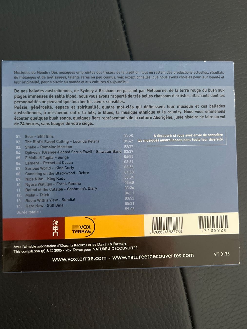 CDs: CD Ballades australiennes - Compilation 2005 – Gebraucht aus Bouveret von Feelgoodtrading 1