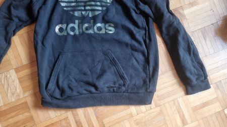 Adidas Sweat à capuche noir camouflage - Taille S