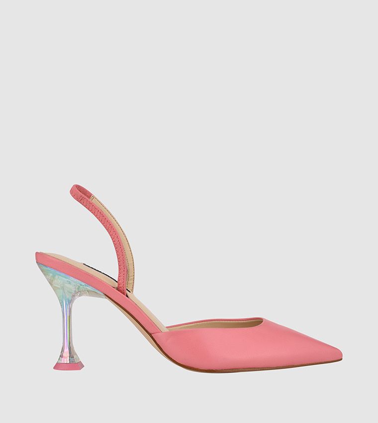 Scarpe da donna: Nine West Pink Slingbacks - Size 39 - Unique Heel! – Usato da Küssnacht am Rigi venduto da Minkijulia 5