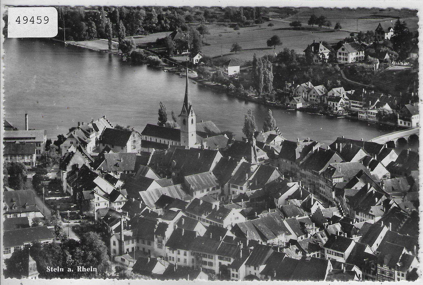 Cartoline postali: Über den Dächern von Stein am Rhein – Usato da Ettingen venduto da Kartenplanet