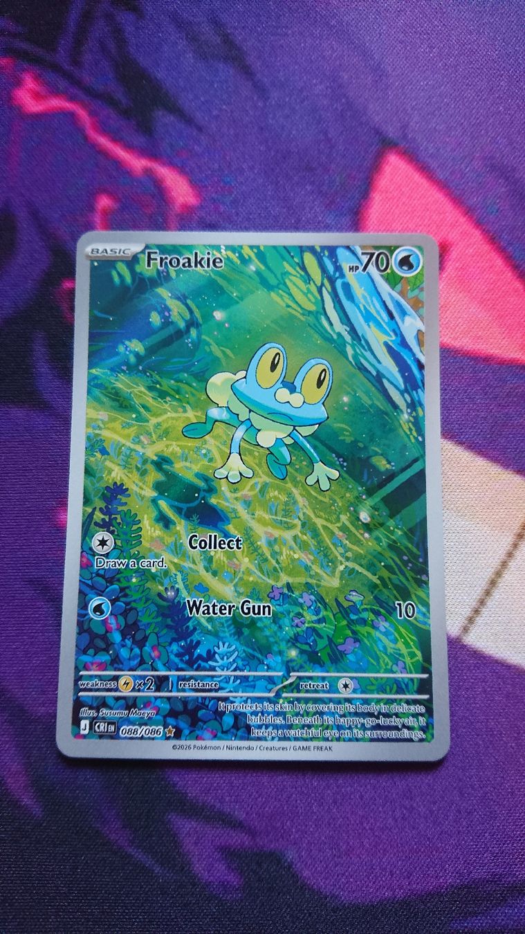 Pokémon Carte collezionabili: Froakie CRI 088 EN – Nuovo (secondo la descrizione) da Chur venduto da FreakofRarity