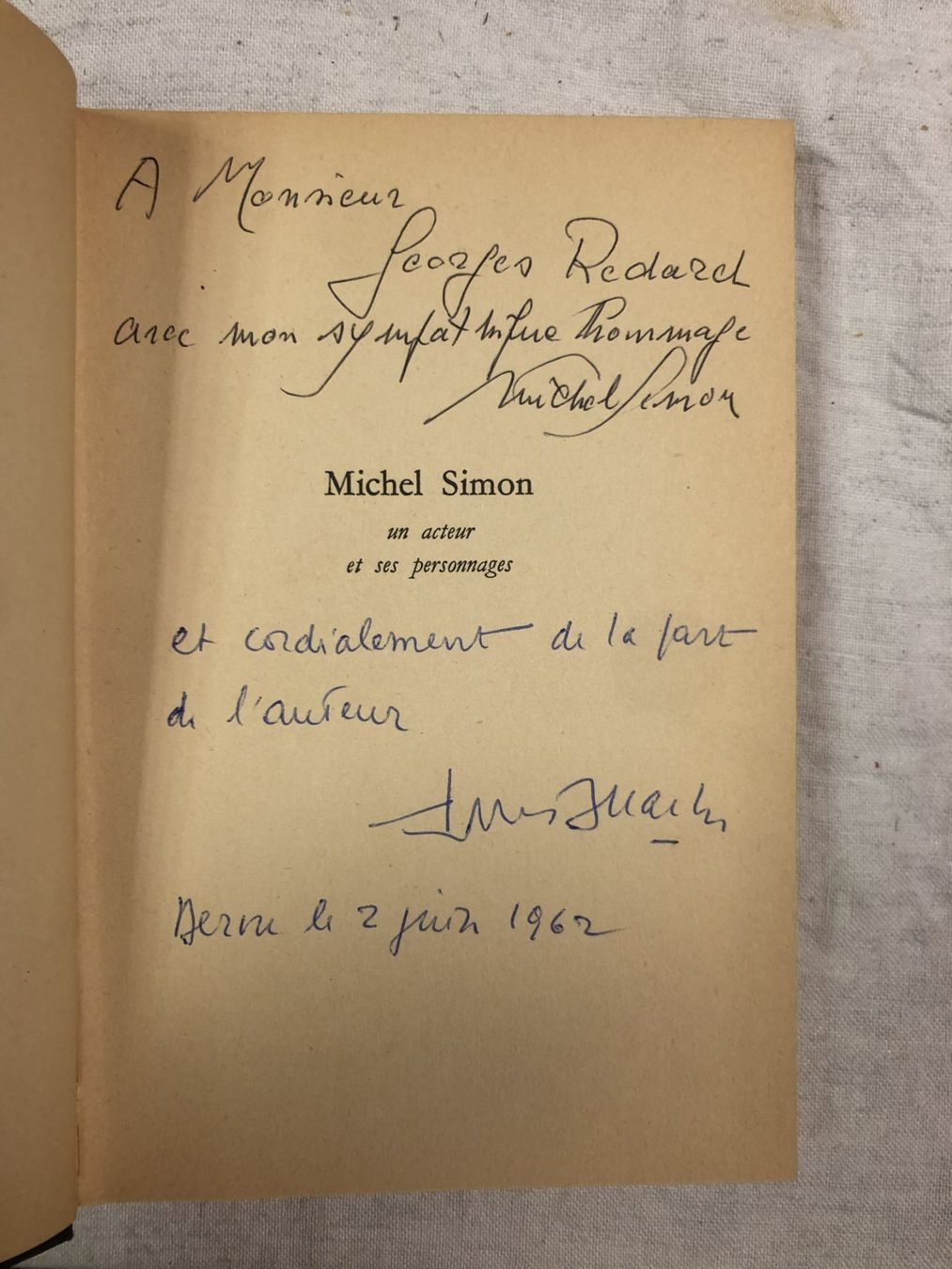 Bücher: Livre sur Michel Simon, dédicacé – Gebraucht aus Bôle von nic_7cxp 2