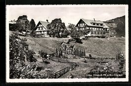 AK Filzbach, Hotel Lihn im Sommer, 1950