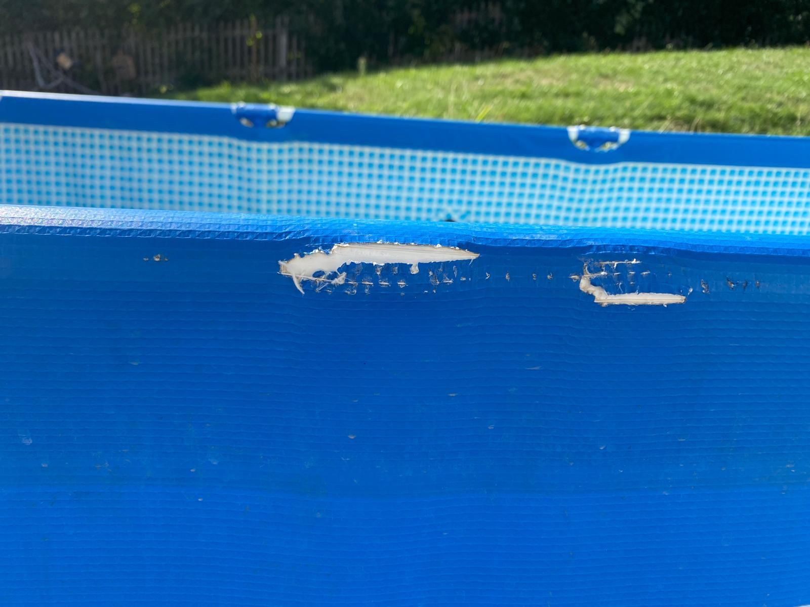Intex Schwimmbad: Rechteckiger Frame Pool mit Abdeckung gebraucht blau – Gebraucht aus Hämikon von ire_9rjk 2