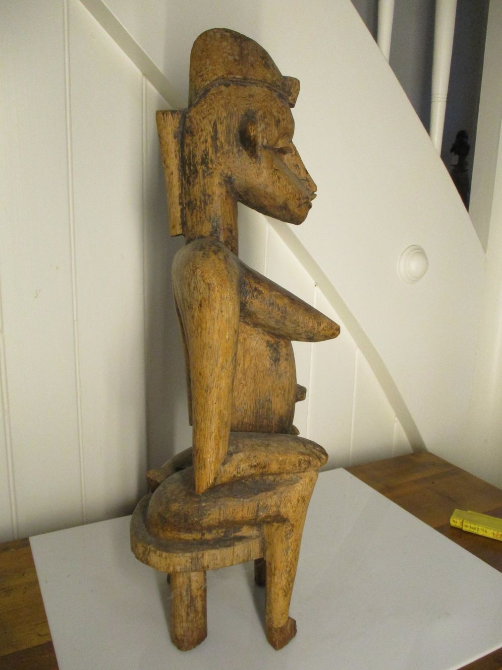 Sculture & Statue: Mutterfigur auf Hocker sitzend Skulptur tribal art premier – Usato da Windisch venduto da Autogrammo 1