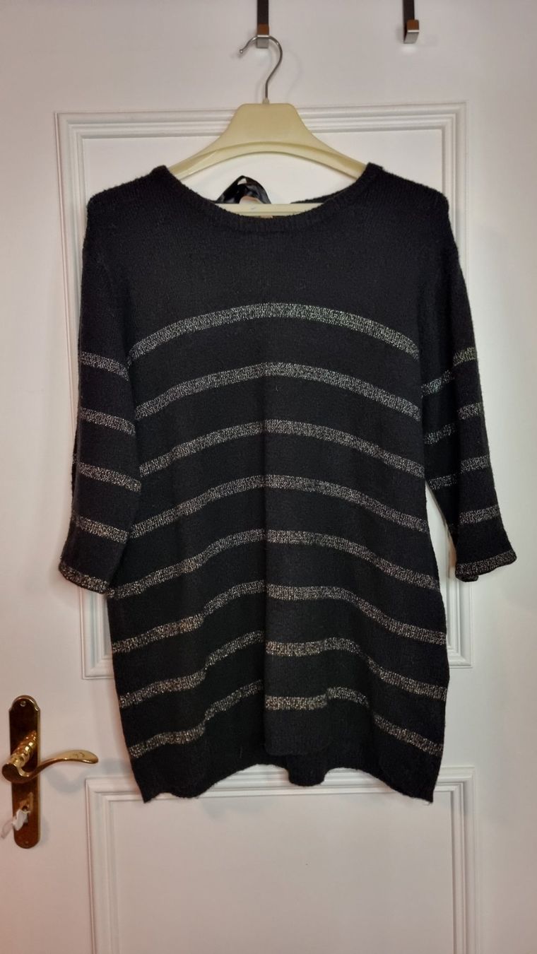 Maglioni & Felpe: Schwarzer Glitzerpullover Gr. XL/XXL , Festlich – Usato da Wald ZH venduto da CapLux 3