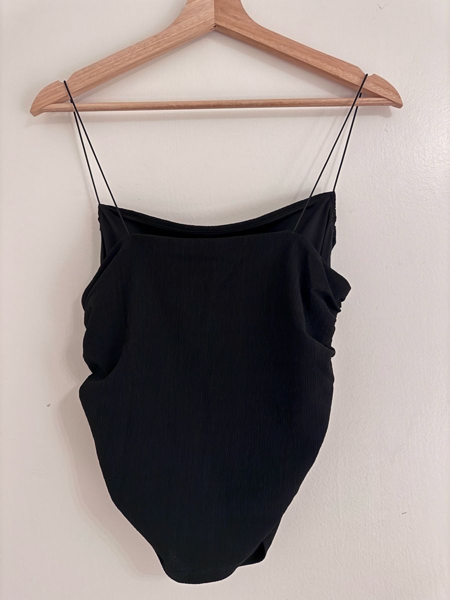 H&M Tops: Schwarzes Spaghettitraegertop, gerafft H&M Gr. M – Neu (gemäss Beschreibung) aus Bern von melaniezurbuchen 2