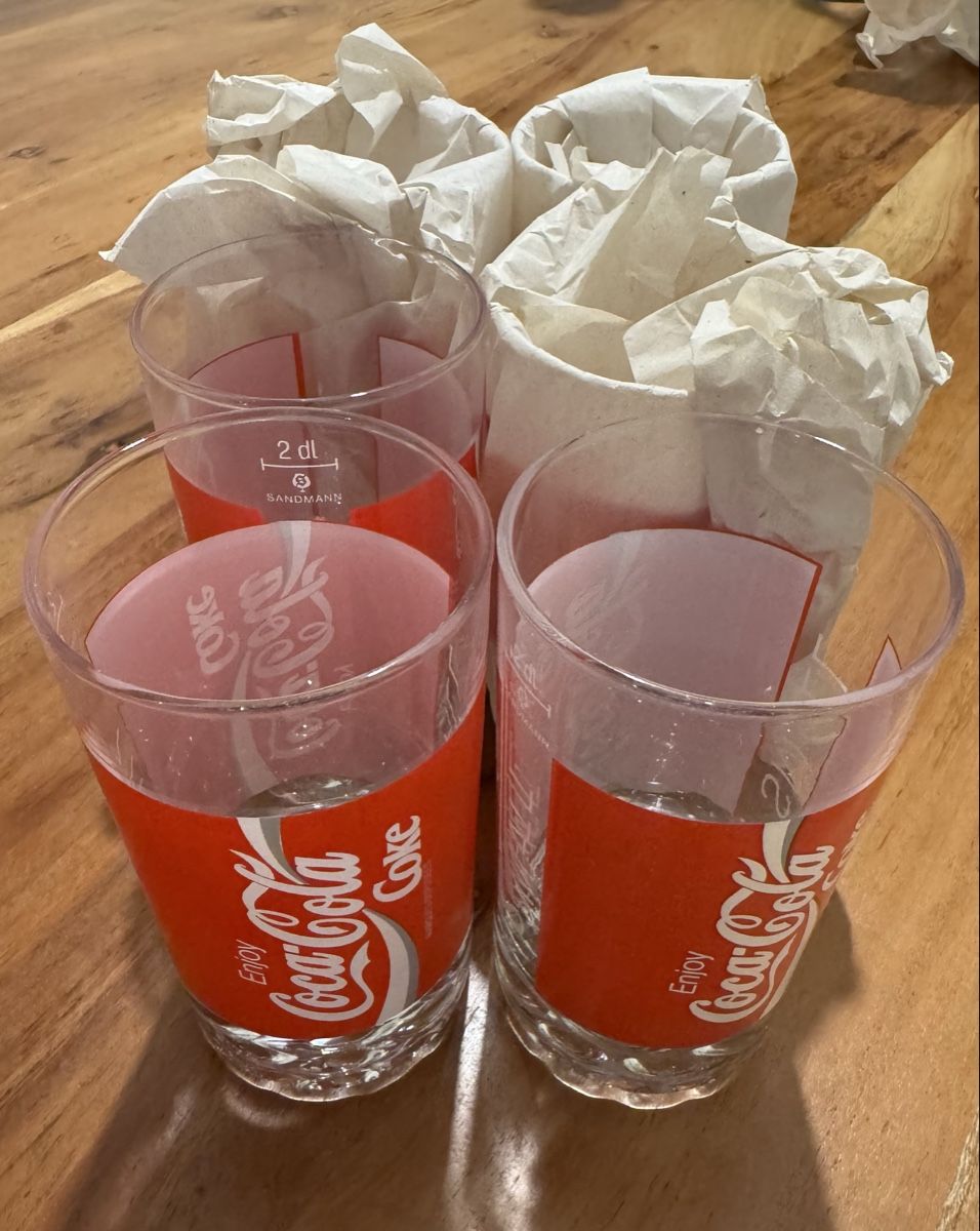 Coca-Cola Bicchieri: 6x Coca Cola Gläser – Usato da Greifensee venduto da m_5sfy