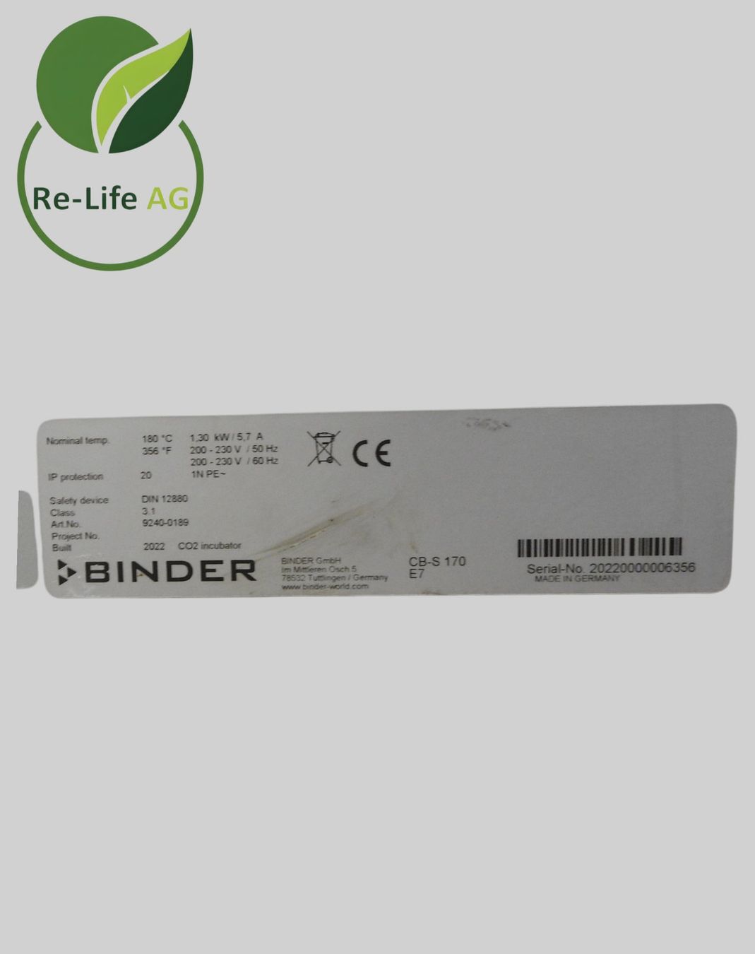 Tutte le macchine: Binder | CB-S 170 | Laboratory Incubator | Ongoing Operation – Usato da Reinach BL venduto da Re-LifeAG_Labor 6