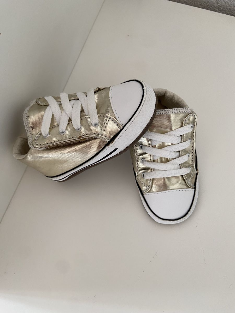 Converse Herrenschuhe: Baskets bébé Converse dorées état neuf – Neu (gemäss Beschreibung) aus Bouveret von lescopinesdabords 1