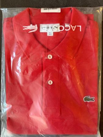 Lacoste Polo-Shirt Rot Gr. M Classic Fit NEU / OVP