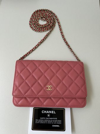 Chanel Wallet on Chain, Pink Caviar
