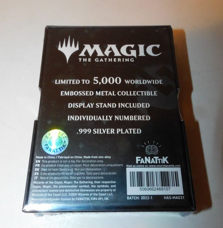 Magic the Gathering - Sammlerkarte 999 Silver Plated Guruk (Gebraucht ...