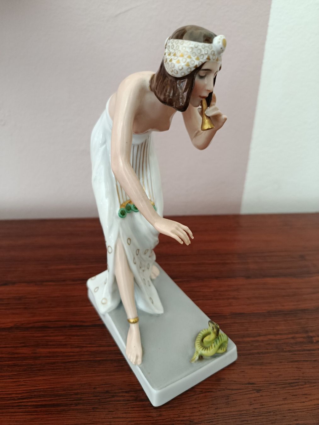 Rosenthal Statuette: Rosenthal Figur Schlangenbeschwörerin , B.Boehs 19,5 cm – Usato da Zürich venduto da timeless.tones 1