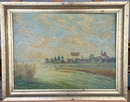 J. M. Erni – Sommertag am Greifensee – Ölbild – signiert