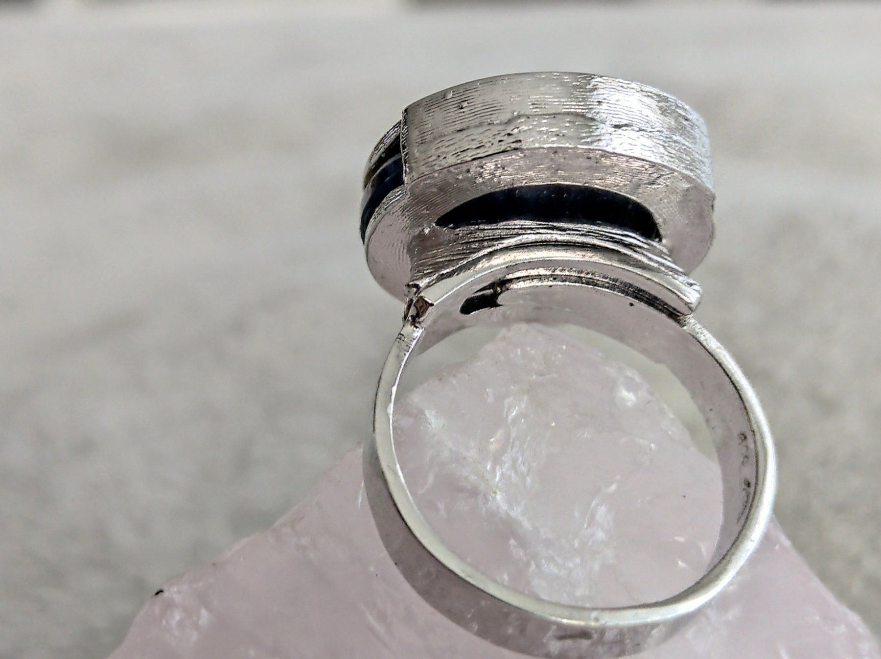 Bagues: Ring Silber 800 mit blauem Stein – D'occasion à Istighofen par Ringparadies 2