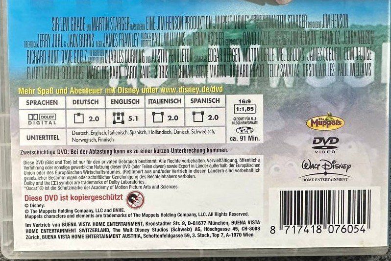 Tutti i DVDs: Muppets Muppet Show Muppets aus dem All – Usato da Beringen venduto da Mantafisch1 4