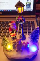 LED-Weinachtsdorf mit Musik Weinachtslieder