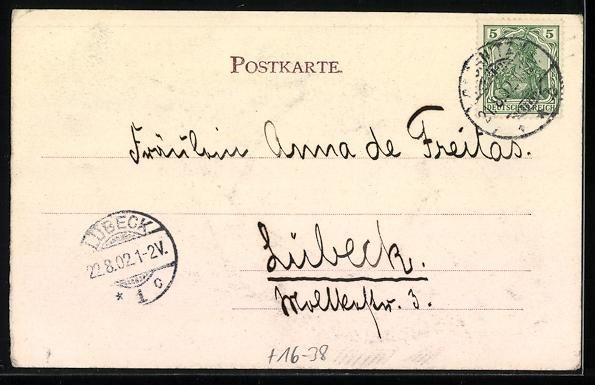 Cartoline postali: Grusskarten-AK Stubbenkammer, Der König – Usato da Berlin venduto da bartko-reher 1