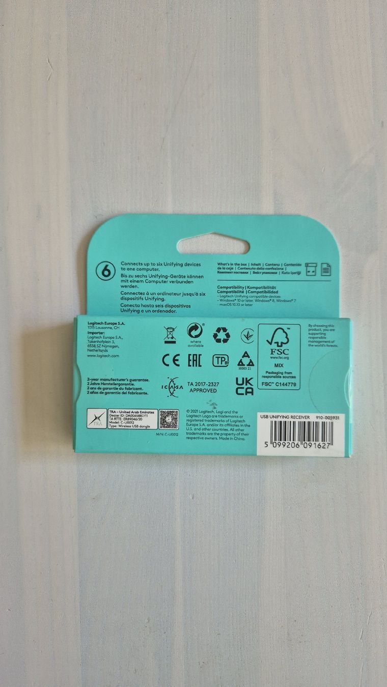 Logitech Unità & Adattatore: Logitech USB unified receiver 2.4 GHz – Nuovo e nell'imballaggio originale da Zürich venduto da xicalango 1