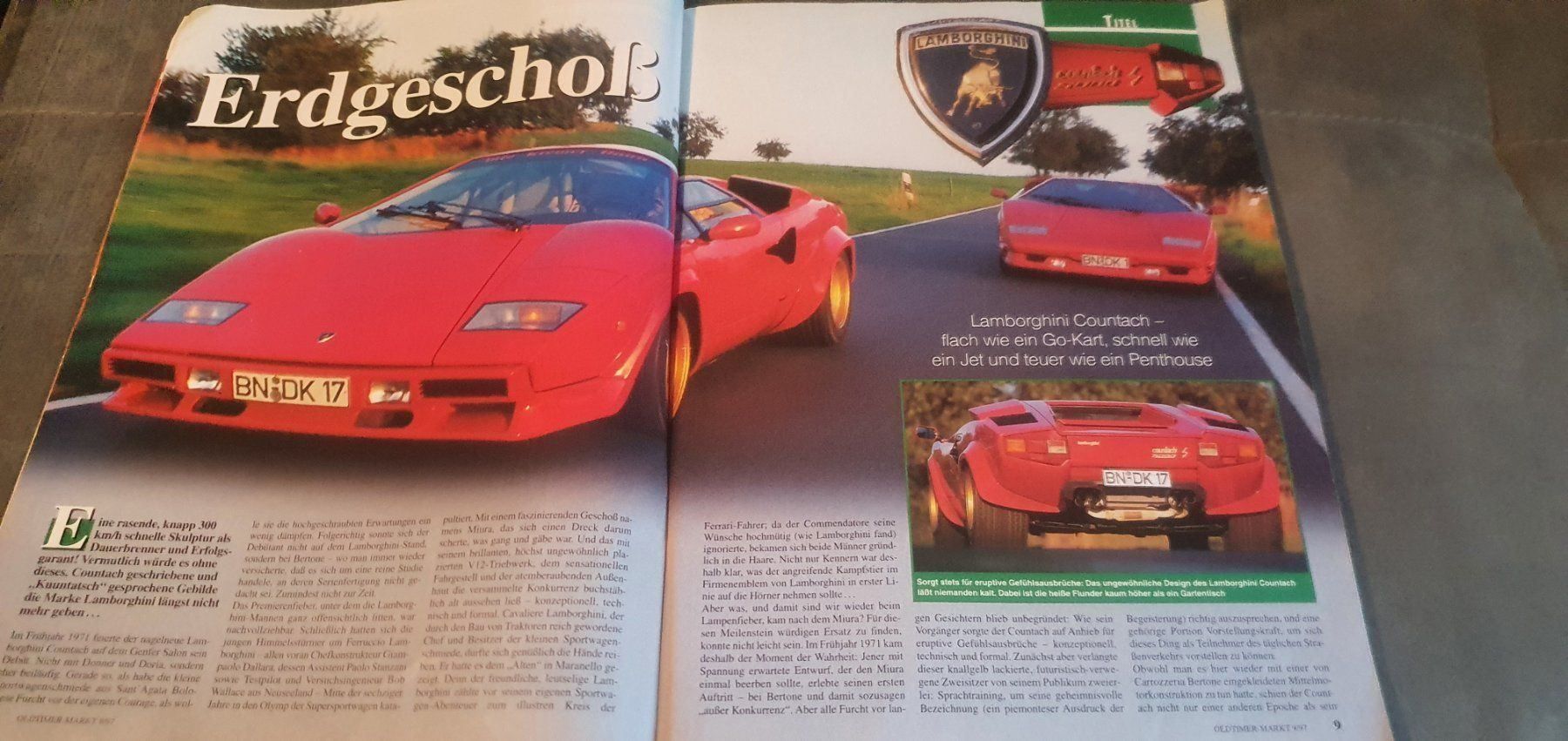 Lamborghini Accessori per altri veicoli: Oldtimer Markt 9/97 Countach RO 80 BMW 5 E12 MV Augusta xx – Usato da Flawil venduto da sr1_f6st 2
