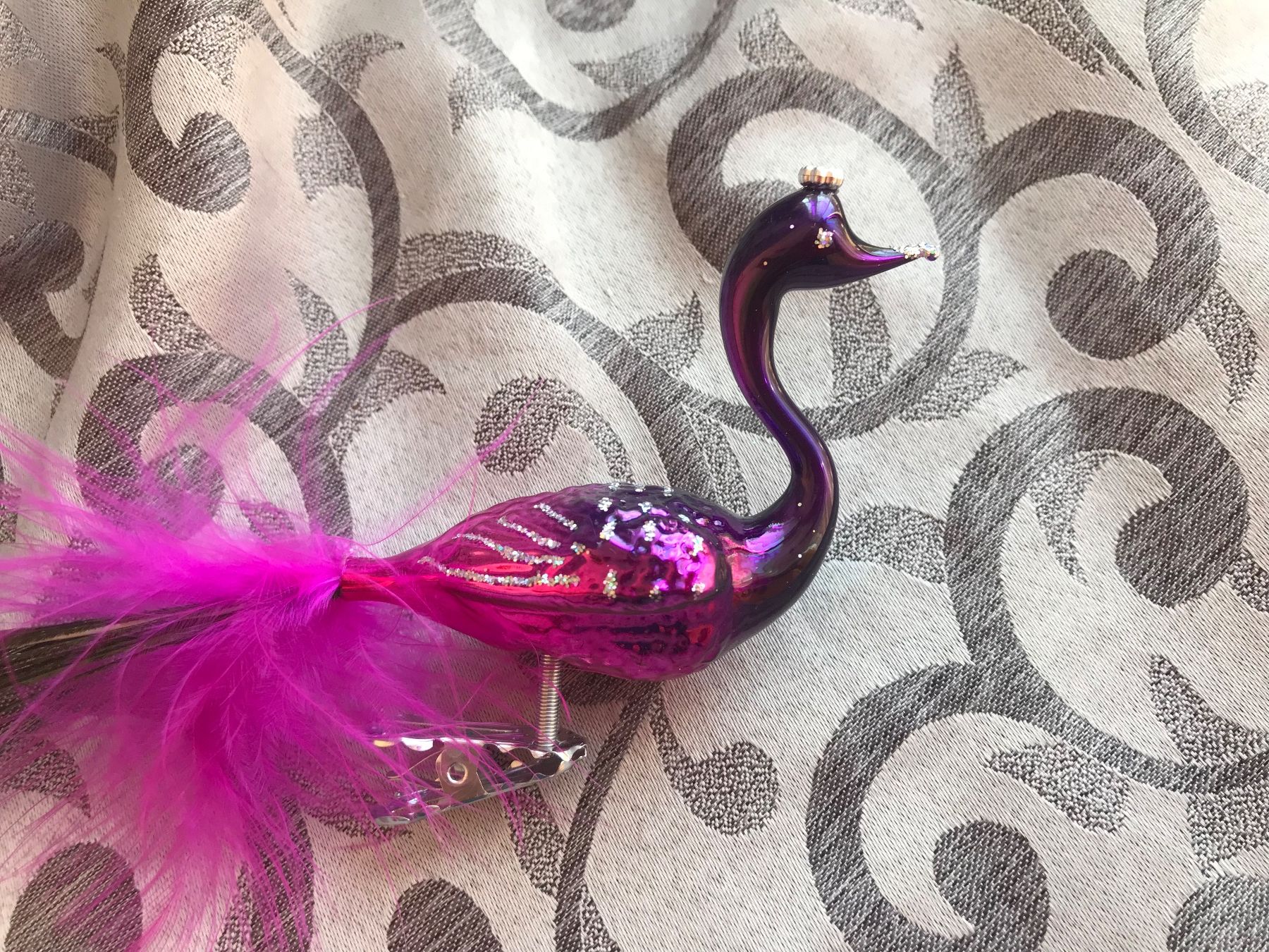 Alle Dekorationen: Pfau pink Vogel Christbaumschmuck – Neu und originalverpackt aus Alpnach Dorf von marvo 2