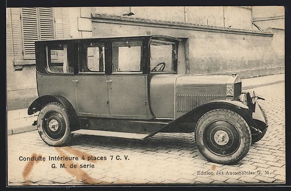 Articles de publicité: Auto G. M. (1925), Conduite interieure 4 – D'occasion à Berlin par bartko-reher