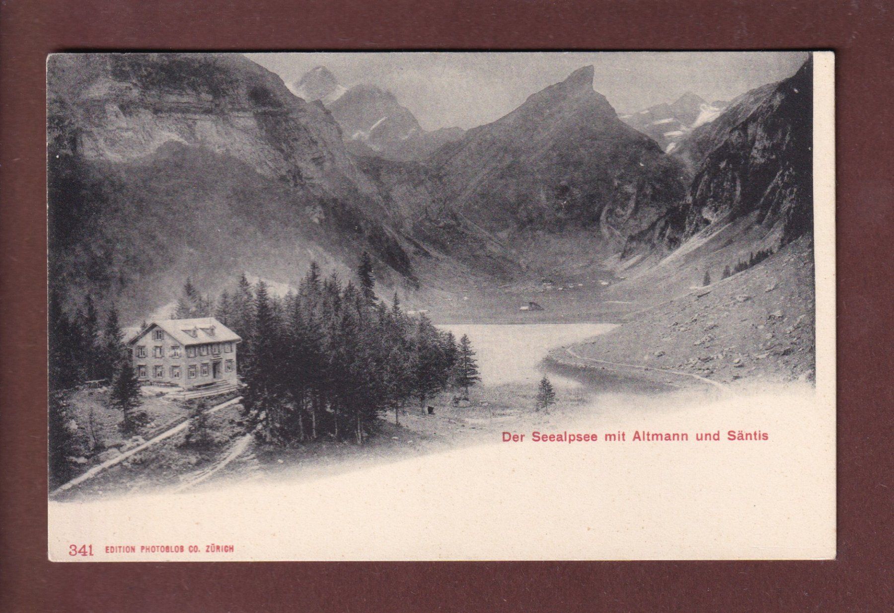 Cartoline postali: SEEALPSEE - Altmann - Säntis – Usato da Pully venduto da nicecards