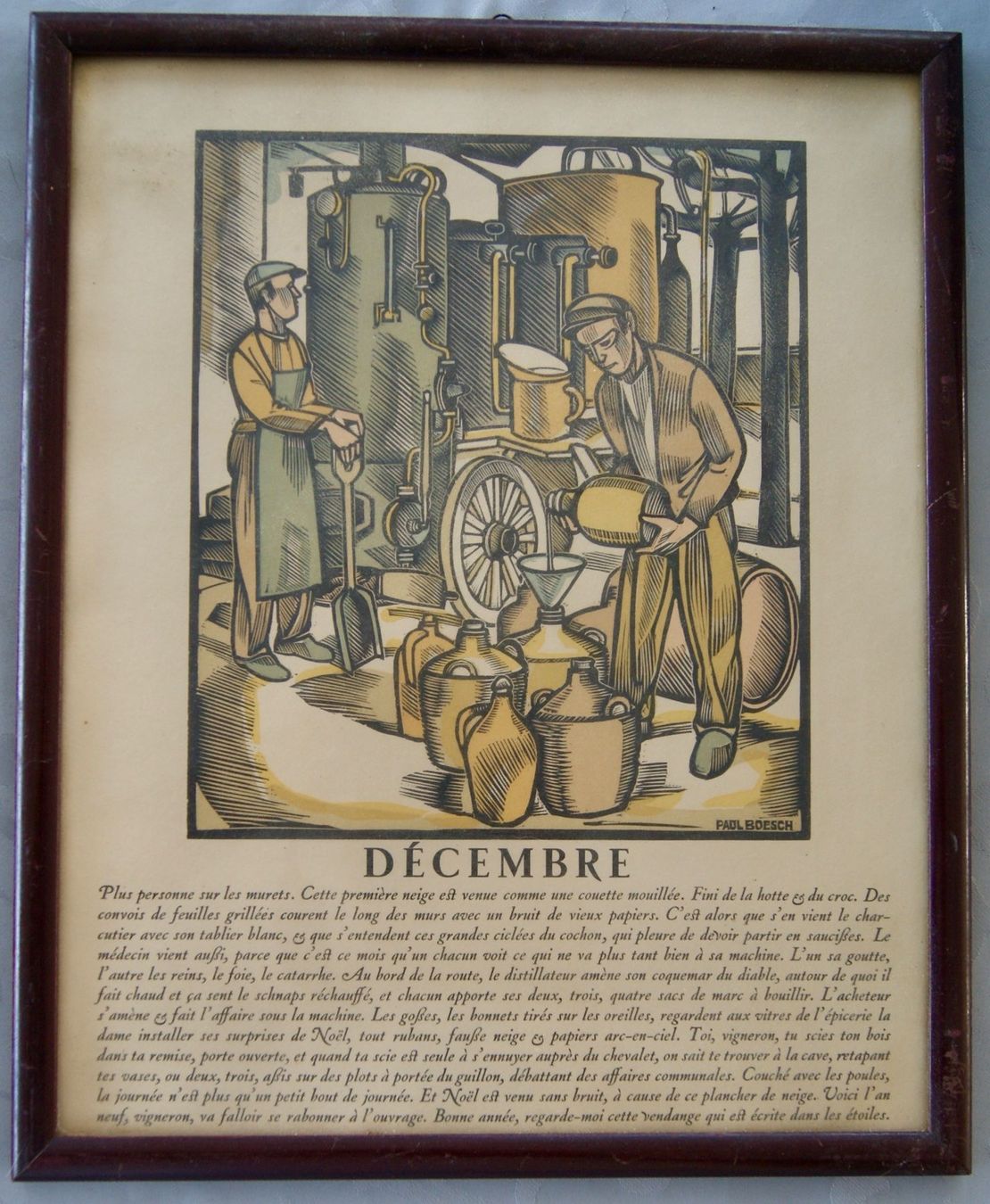 Grafiken & Lithographien: 2 lithographies de scènes viticoles de Paul Boesch – Gebraucht aus Morrens VD von alain50 3