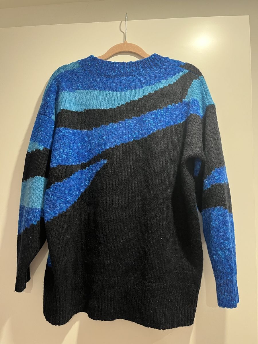 Pulls & Sweat-shirts: Topshop Blau-Schwarzer Pullover, Grösse M – D'occasion à Zürich par Closetbesties 4