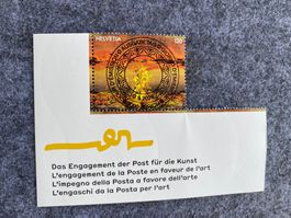2026 Kunstengagement der Post  mit Leuchtkraft  AgTg Stempel