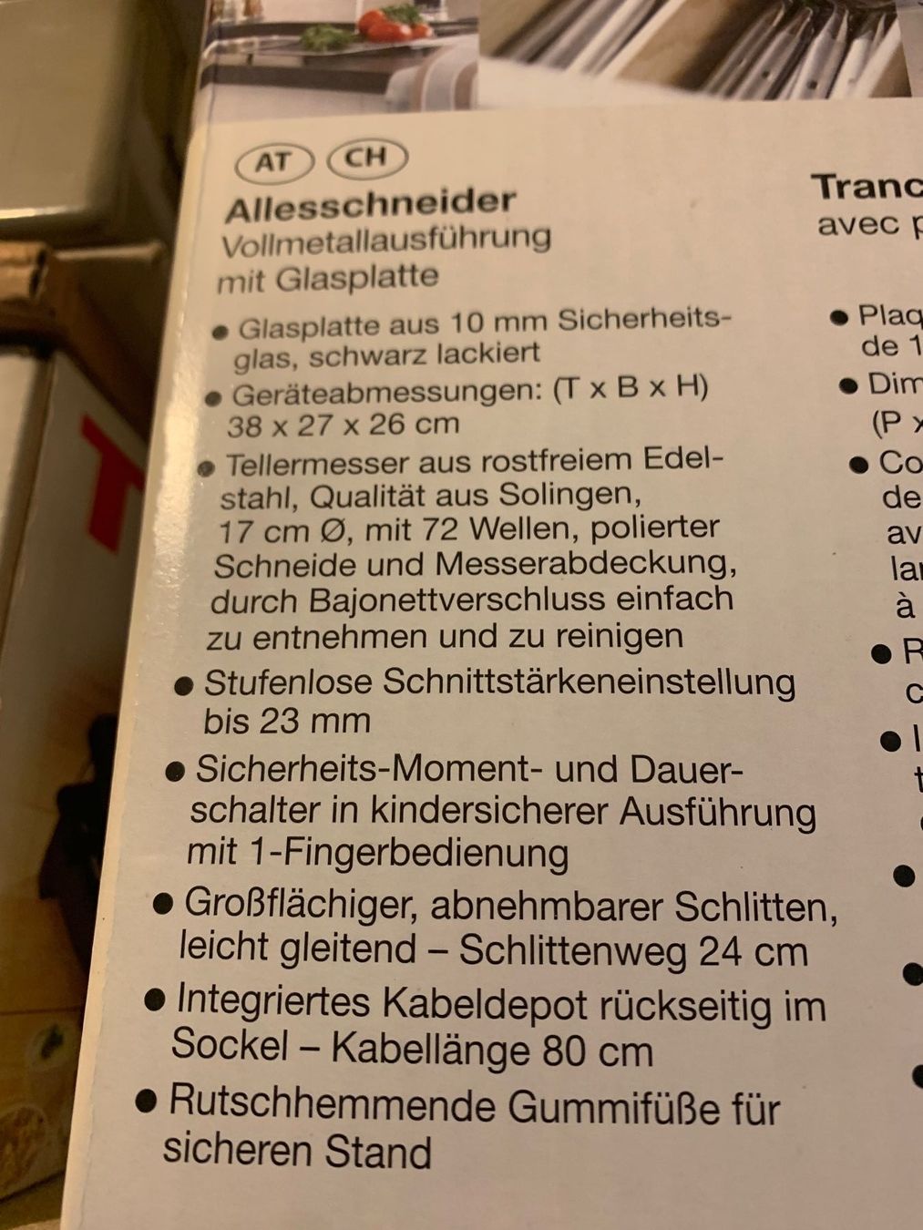 Elettrodomestici da cucina: Allesschneider Vollmetall mit Glasplatte – Nuovo (secondo la descrizione) da Beringen venduto da anij 2