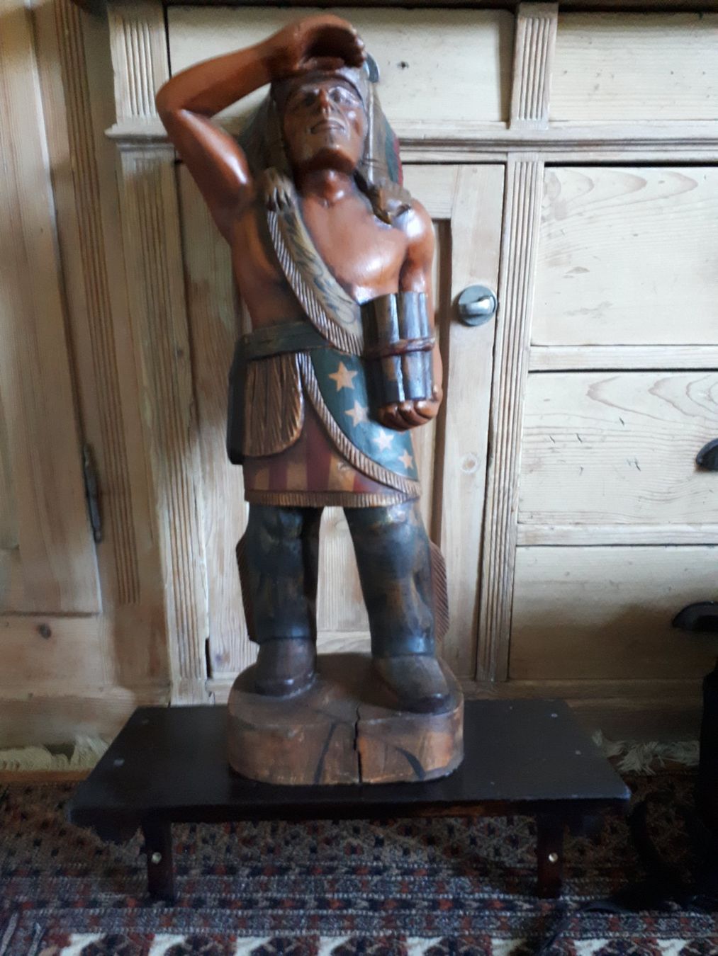 Sculture & Statue: Indianer Holzstatue – Usato da Kerns venduto da KIRSCHE06