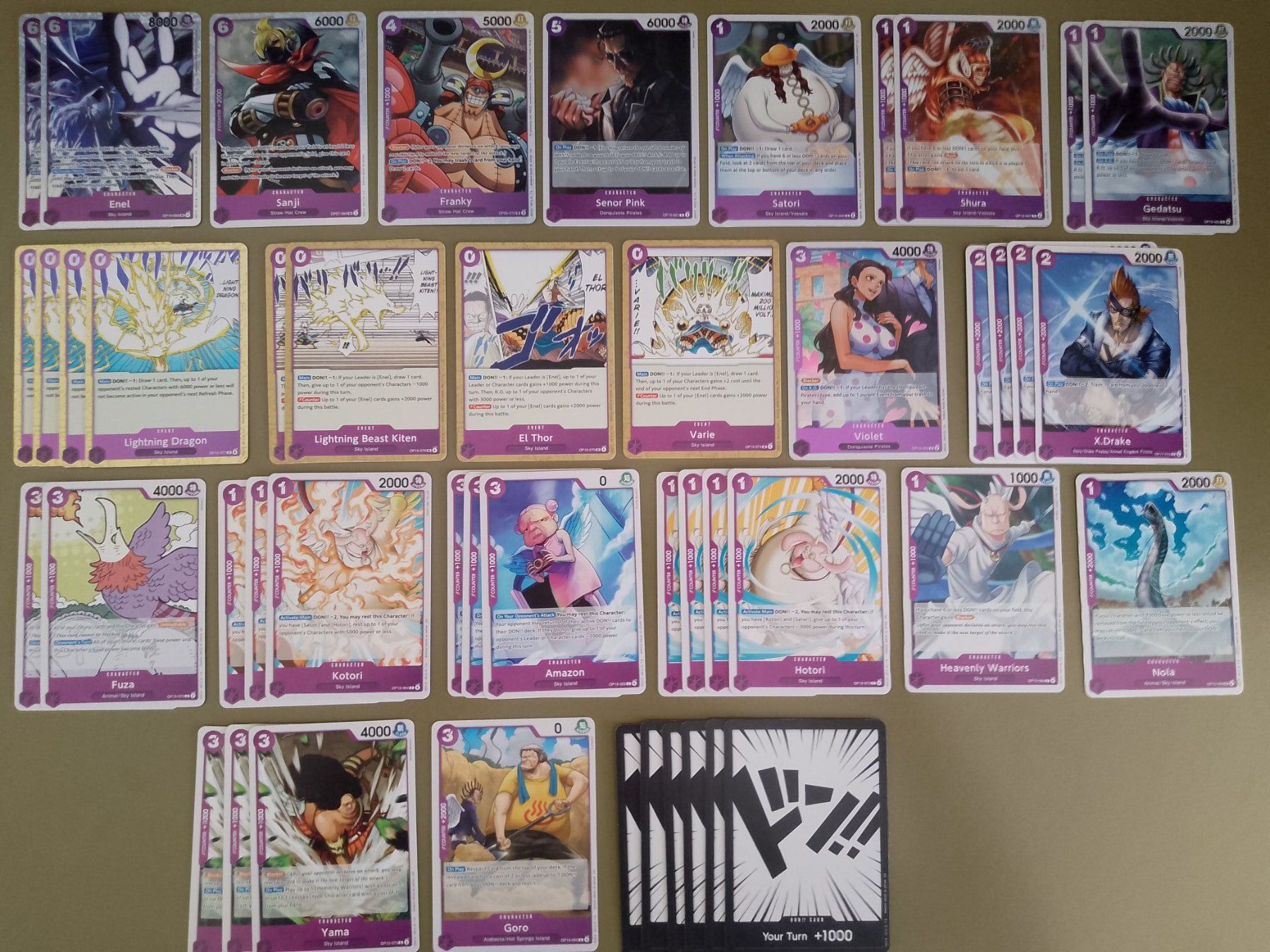 Bandai Carte collezionabili: One Piece Deckbausatz OP17 Enel Core Karten – Nuovo (secondo la descrizione) da Jona venduto da Stack