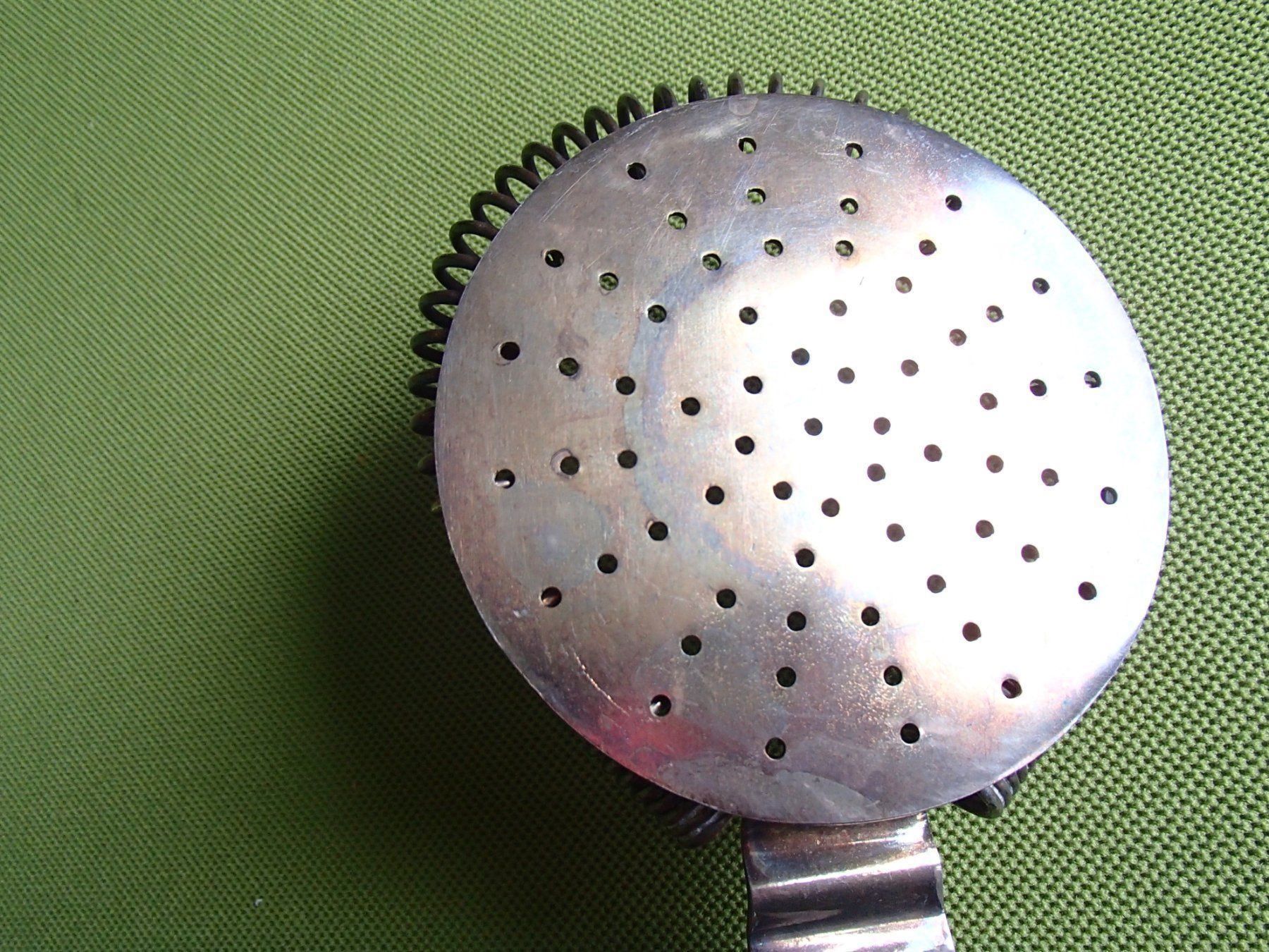Cucchiai: Art Deco Cocktail Sieb Buchecker Luzern versilbert – Usato da Schöfflisdorf venduto da pullux 5