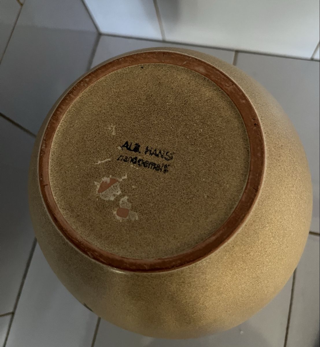 Vasi & Recipienti: Vase Keramik handbemalt Albert Hans, Chrysanthemen – Usato da Arboldswil venduto da Sonnenelfe 3