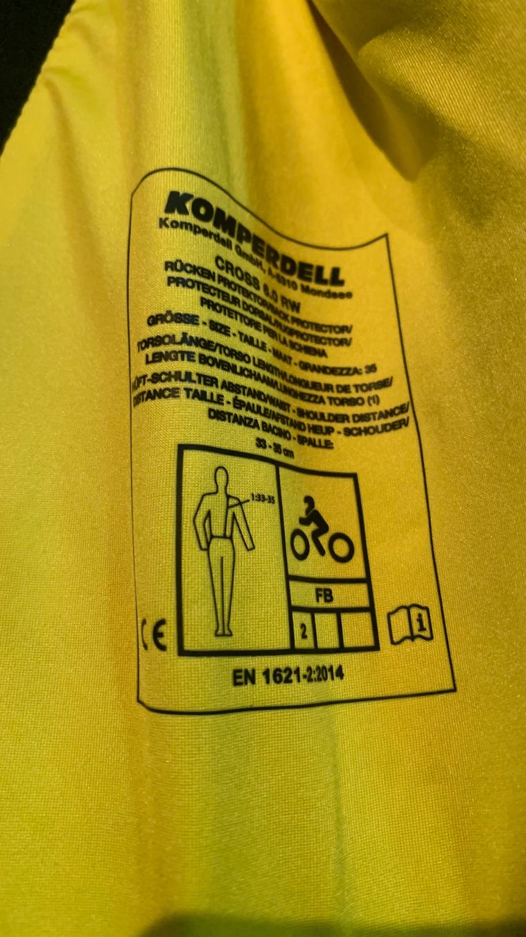 Komperdell Protezioni & Imbottiture: Komperdell Kinder-Rückenprotektor 152 – Nuovo e nell'imballaggio originale da Ried-Brig venduto da Feuerhut 2