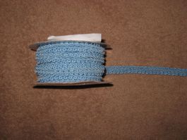 Posamentenborte hellblau BWgem. 1cmbreit