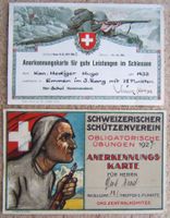 2 ANERKENNUNGSKARTEN 1927 / 1953