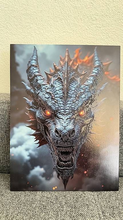 Posters & Illustrations: Drache 2.5D auf Holz – D'occasion à Aarburg par Shinichi88 1