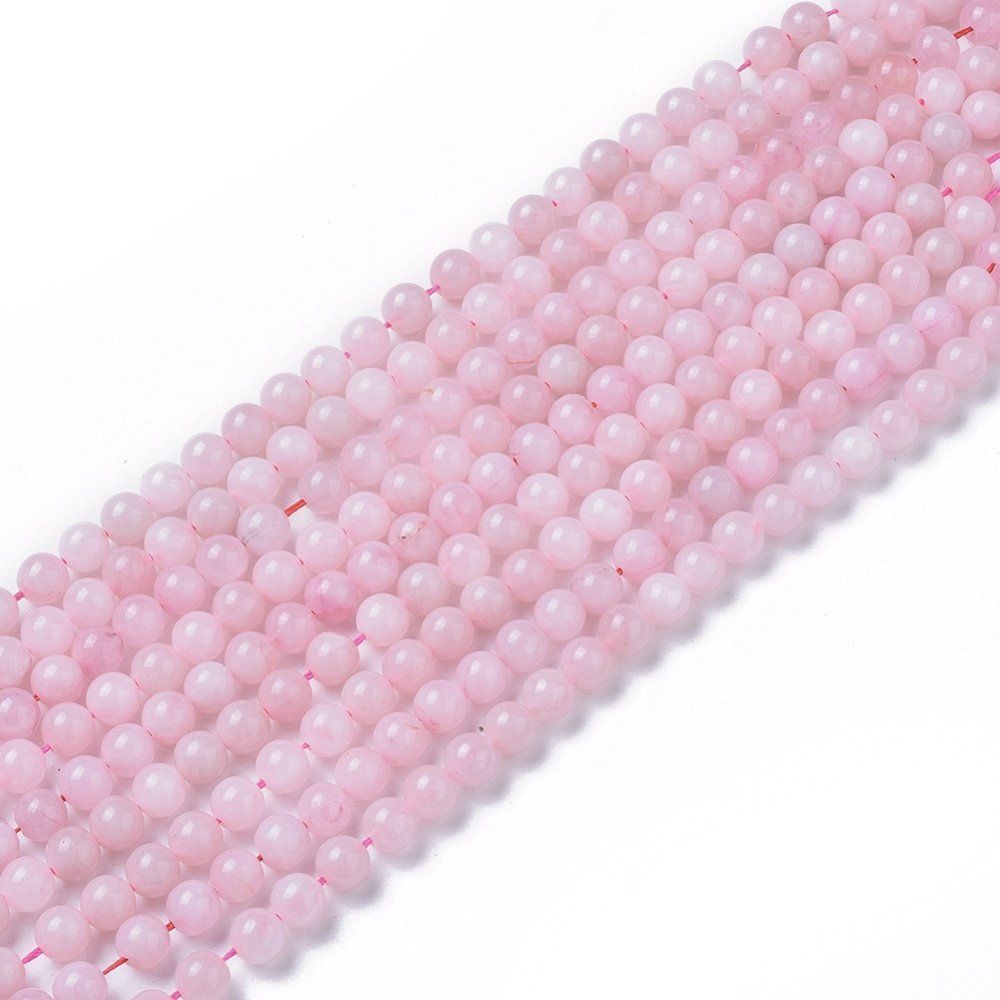 Edelsteine: Rosenquarz Perlen 10mm     1 Strang – Neu (gemäss Beschreibung) aus Alpnachstad von perlengaby 2