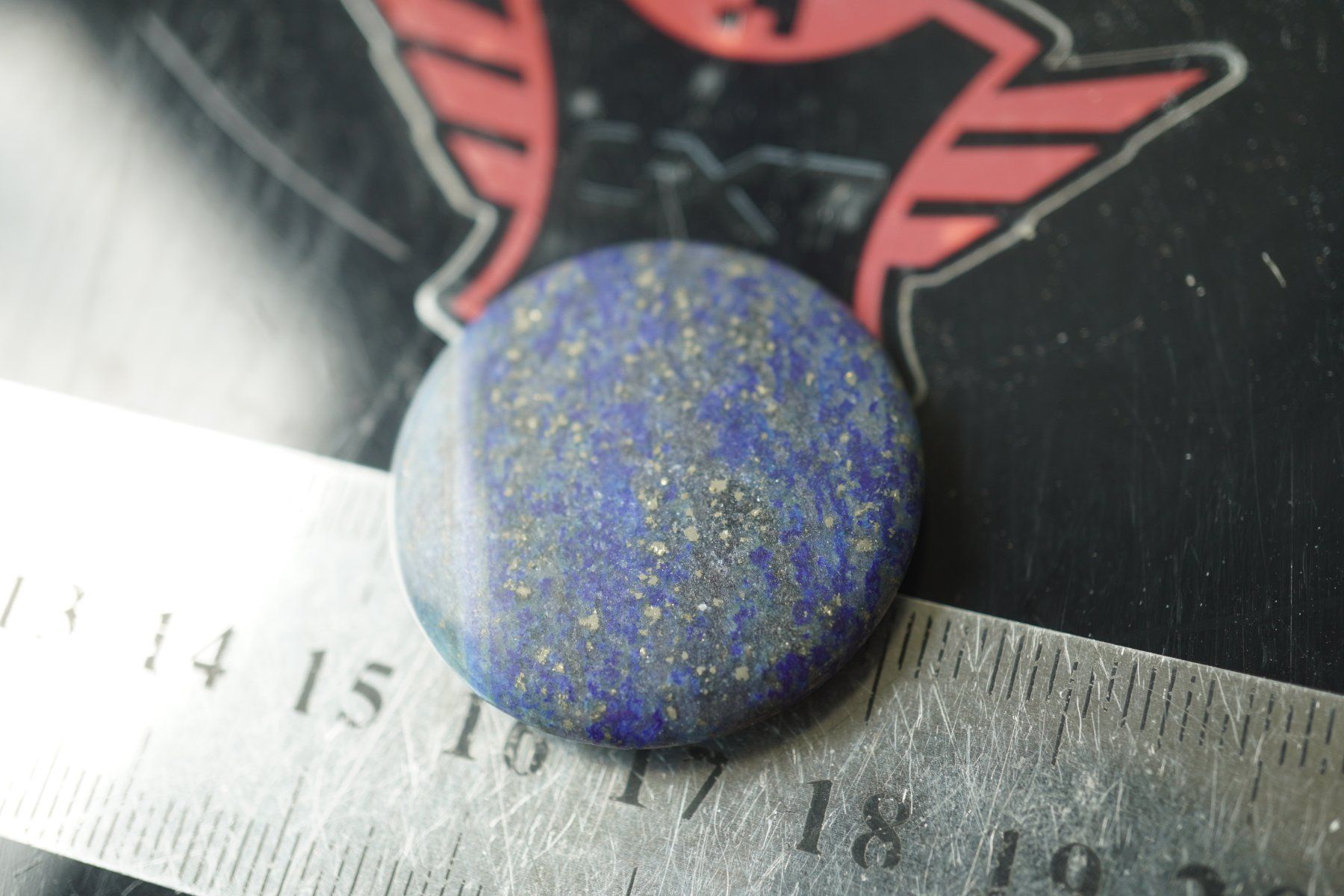 Minerali & Pietre curative: Lapis  Disc 30x6mm "Baum des Lebens" inkl porto – Nuovo e nell'imballaggio originale da Eschenbach SG venduto da topstone 4