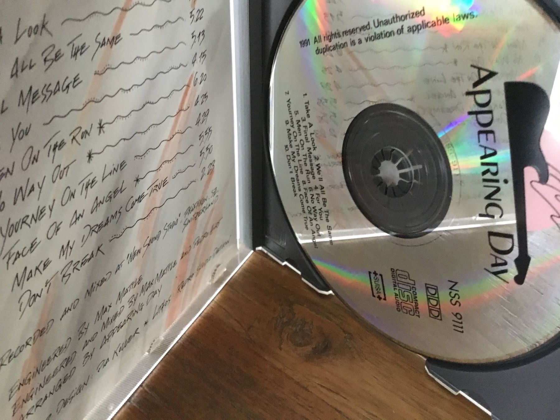CDs: Appearing Day – D'occasion à Thierachern par sweden08 2