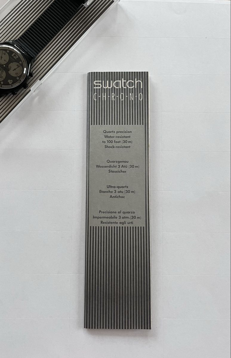 Swatch Uhren: Swatch Chrono Black Vintage Uhr 1992 – Neu (gemäss Beschreibung) aus Wädenswil von melleidl 5