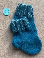Babysocken - Farbe türkis mit grau 🎨- ab ca. 3 Monate - NEU